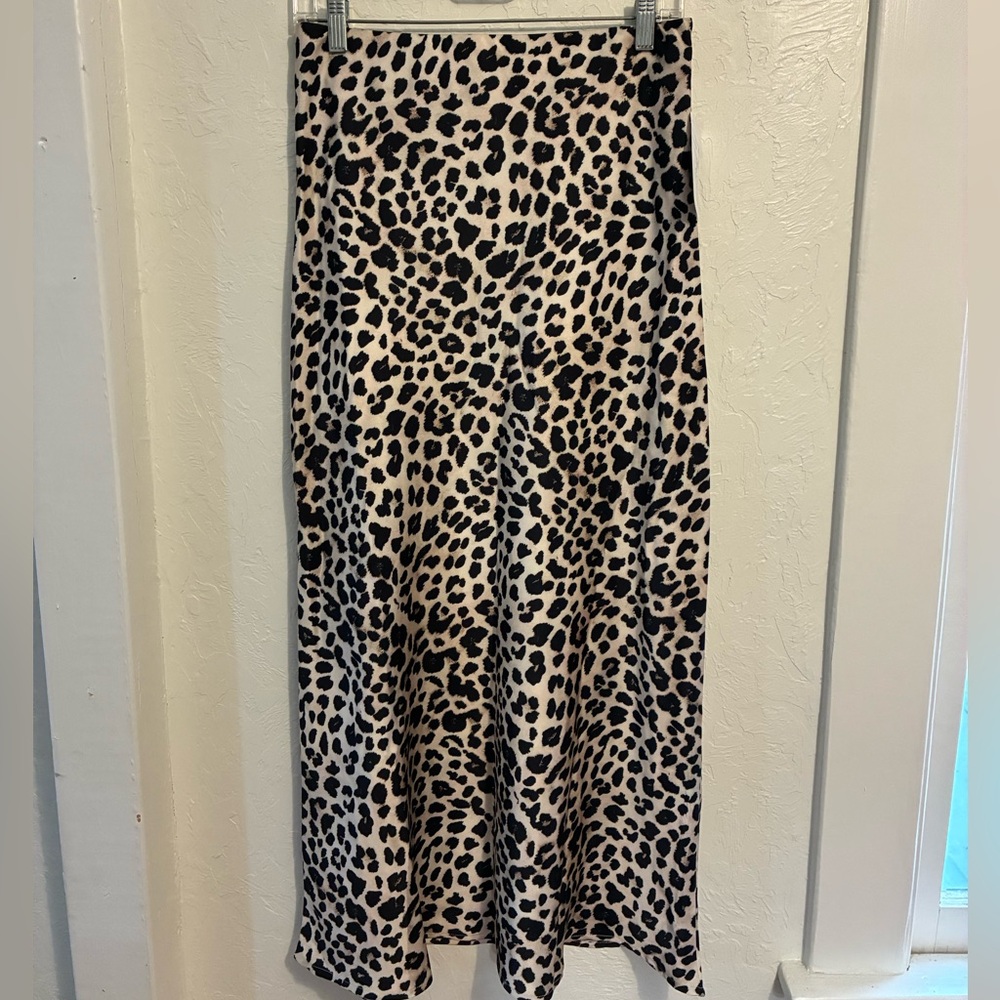 Leopard Print Maxi Skirt
